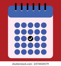  Calendar vector art illustration, vector design