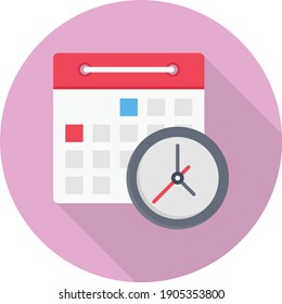 calendar vector colour flat icon