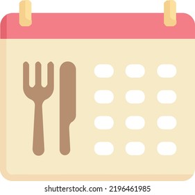 calendar vector concept on white background. isolated illustration icon