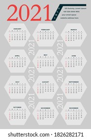 calendar vector design 2021 editable file.