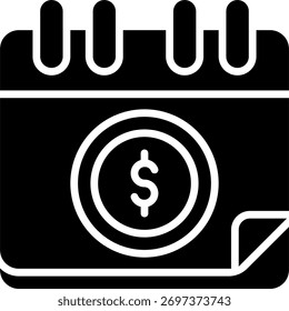 Projeto de vetor de calendário em estilo moderno, planejamento de viagens e conceito de programação de férias, ilustração de organização de viagens. Ícone de Glifo