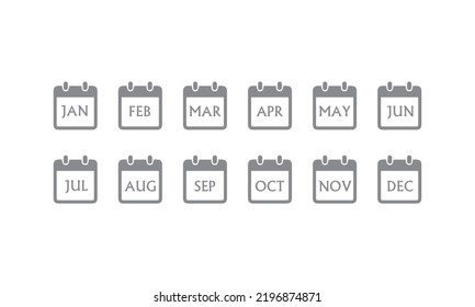 Plantilla de diseño Vector de calendario. Diseño de iconos vectoriales modernos