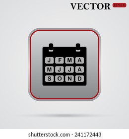 Calendar, vector, EPS 10