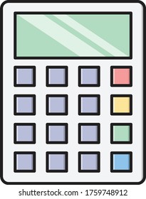 calendar vector flat color icon 