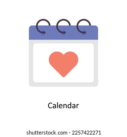Calendar vector Flat Icons. Simple stock illustration stock illustration