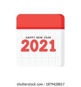 Calendar vector. Happy new year 2021.