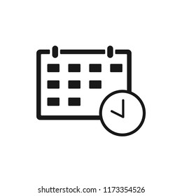 calendar vector icon 10 eps