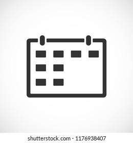 calendar vector icon 10 eps
