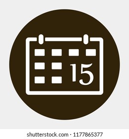 calendar vector icon 10 eps