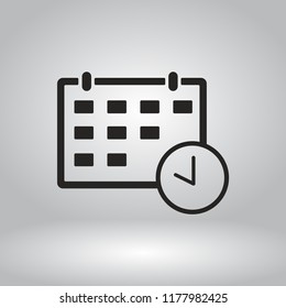 calendar vector icon 10 eps