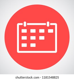 calendar vector icon 10 eps