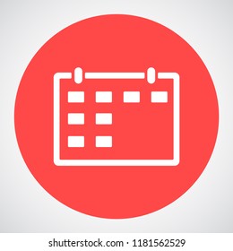 calendar vector icon 10 eps