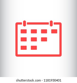 calendar vector icon 10 eps
