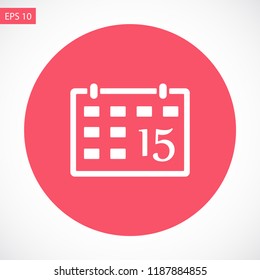 calendar vector icon 10 eps