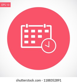 calendar vector icon 10 eps