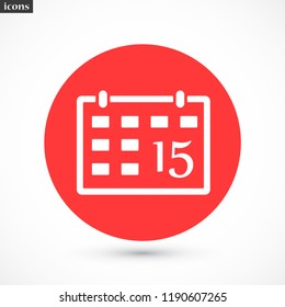 calendar vector icon 10 eps