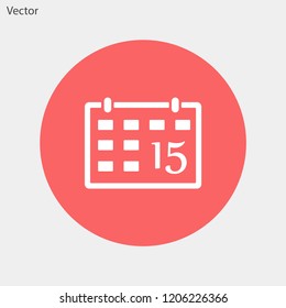 calendar vector icon 10 eps