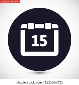 calendar vector icon 10 eps
