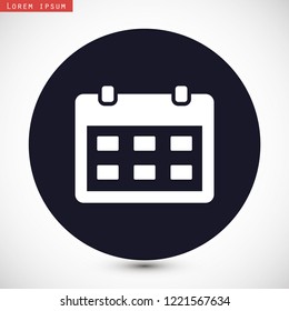 calendar vector icon 10 eps