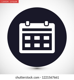 calendar vector icon 10 eps