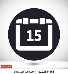 calendar vector icon 10 eps