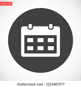 calendar vector icon 10 eps