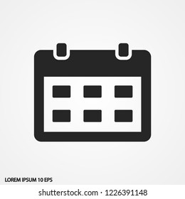 calendar vector icon 10 eps