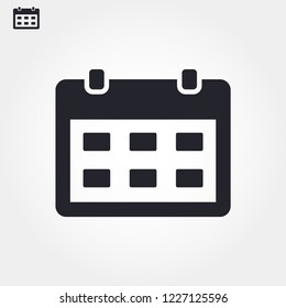 calendar vector icon 10 eps