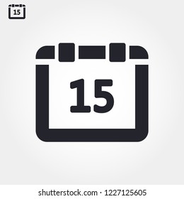 calendar vector icon 10 eps