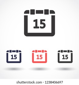 calendar vector icon 10 eps