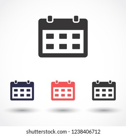 calendar vector icon 10 eps