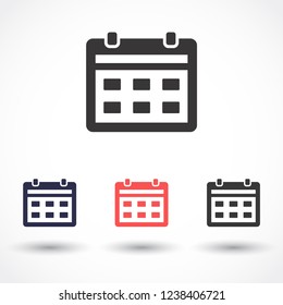 calendar vector icon 10 eps
