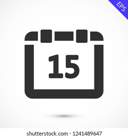 calendar vector icon 10 eps