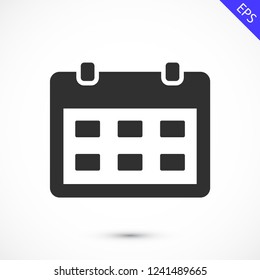 calendar vector icon 10 eps