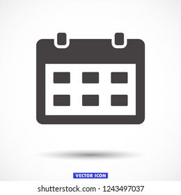 calendar vector icon 10 eps