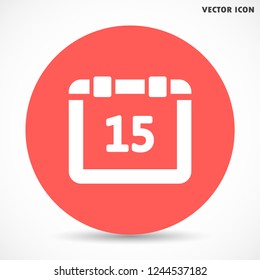 calendar vector icon 10 eps