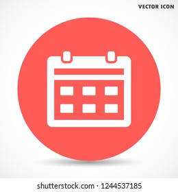 calendar vector icon 10 eps