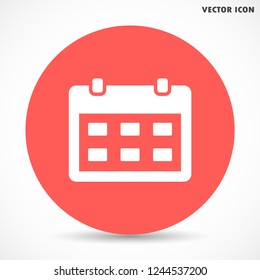 calendar vector icon 10 eps