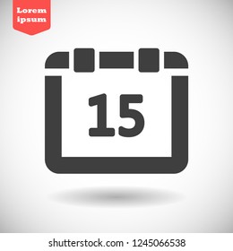 calendar vector icon 10 eps