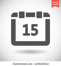 calendar vector icon 10 eps