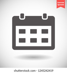 calendar vector icon 10 eps