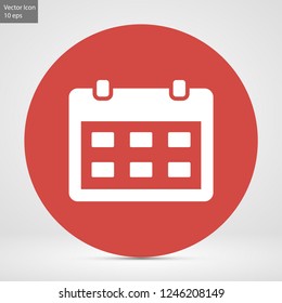 calendar vector icon 10 eps