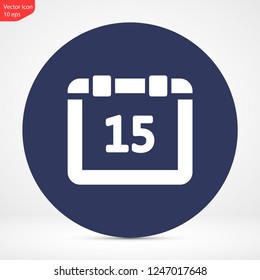 calendar vector icon 10 eps