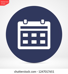 calendar vector icon 10 eps