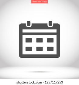 calendar vector icon 10 eps