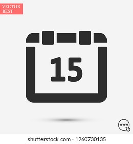calendar vector icon 10 eps