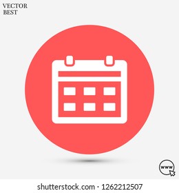 calendar vector icon 10 eps