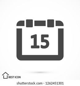 calendar vector icon 10 eps
