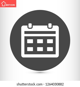calendar vector icon 10 eps