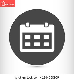 calendar vector icon 10 eps
